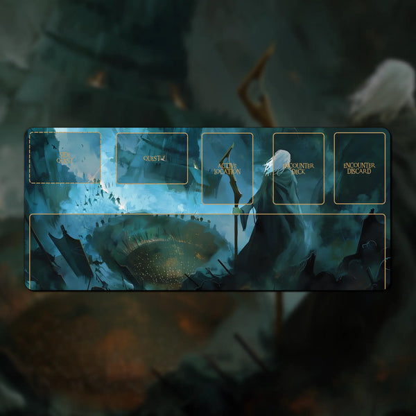 The Lord of the Rings LCG scenario playmat, 18" x 8" (450 mm x 200 mm), compatible accessory