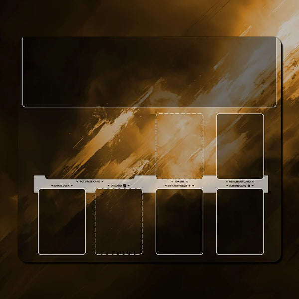 Imperium Horizons solo bot playmat, 14" x 12" (350 x 300 mm), neoprene themed compatible game accessory dashboard
