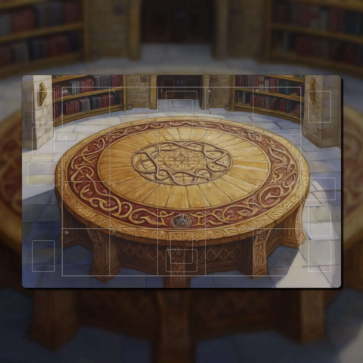 Sorcery Contested Realm Premium Playmat: 36x24", Dedicated Zones, Artwork, Neoprene, Non-Slip, Long-Lasting, Compatible with Sorcery Game.