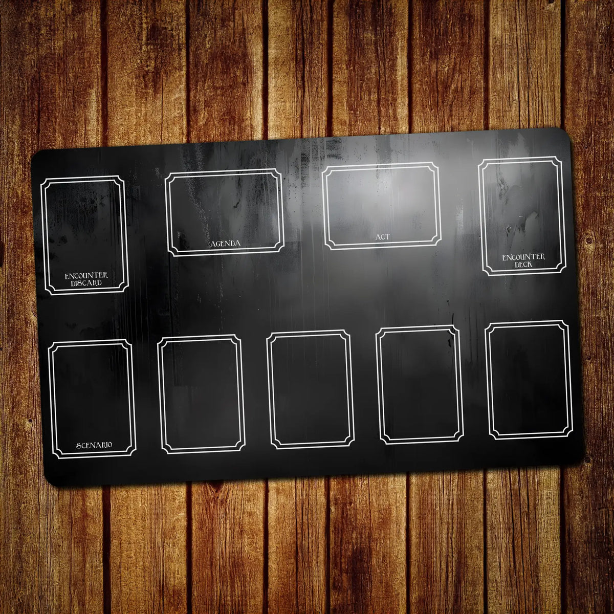 Arkham Horror LCG compact scenario dashboard, 16" x 10" (400 x 250 mm), compatible accessory