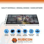 Aeon's End playmat, 24 x 14 inches, 3 mm neoprene, features and specs