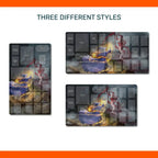Aeon's End playmat in three styles: vertical, horizontal and Outcasts