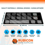 Azuki TCG playmat, 24 x 14 inches, 3 mm neoprene, features and specs