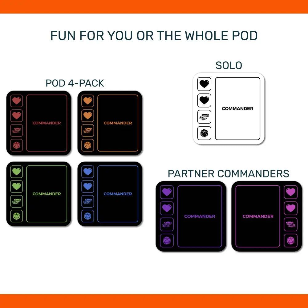 Commander Coaster for MTG - Playmat