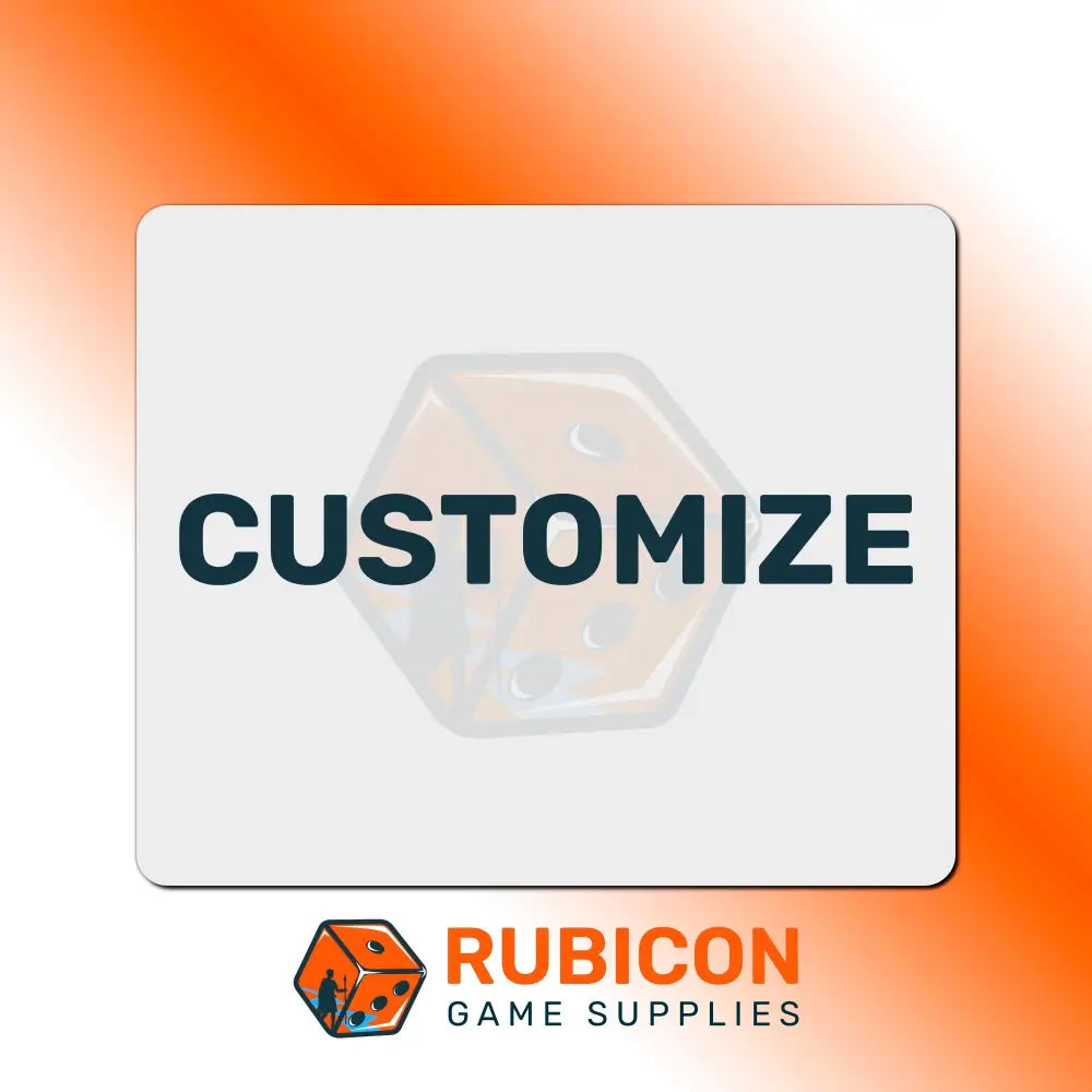 Rubicon Game Supplies customizable product with a gradient background