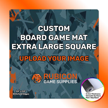 Custom printed board game mat 32" x 32" extra large square