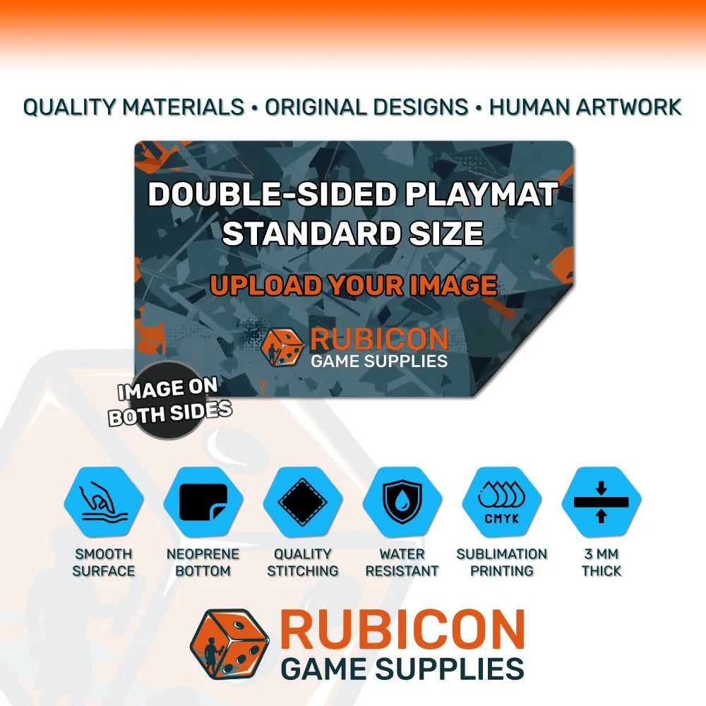 Custom Double-Sided 24" x 14" Playmat