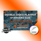 Custom printed double sided playmat 24" x 14" standard size