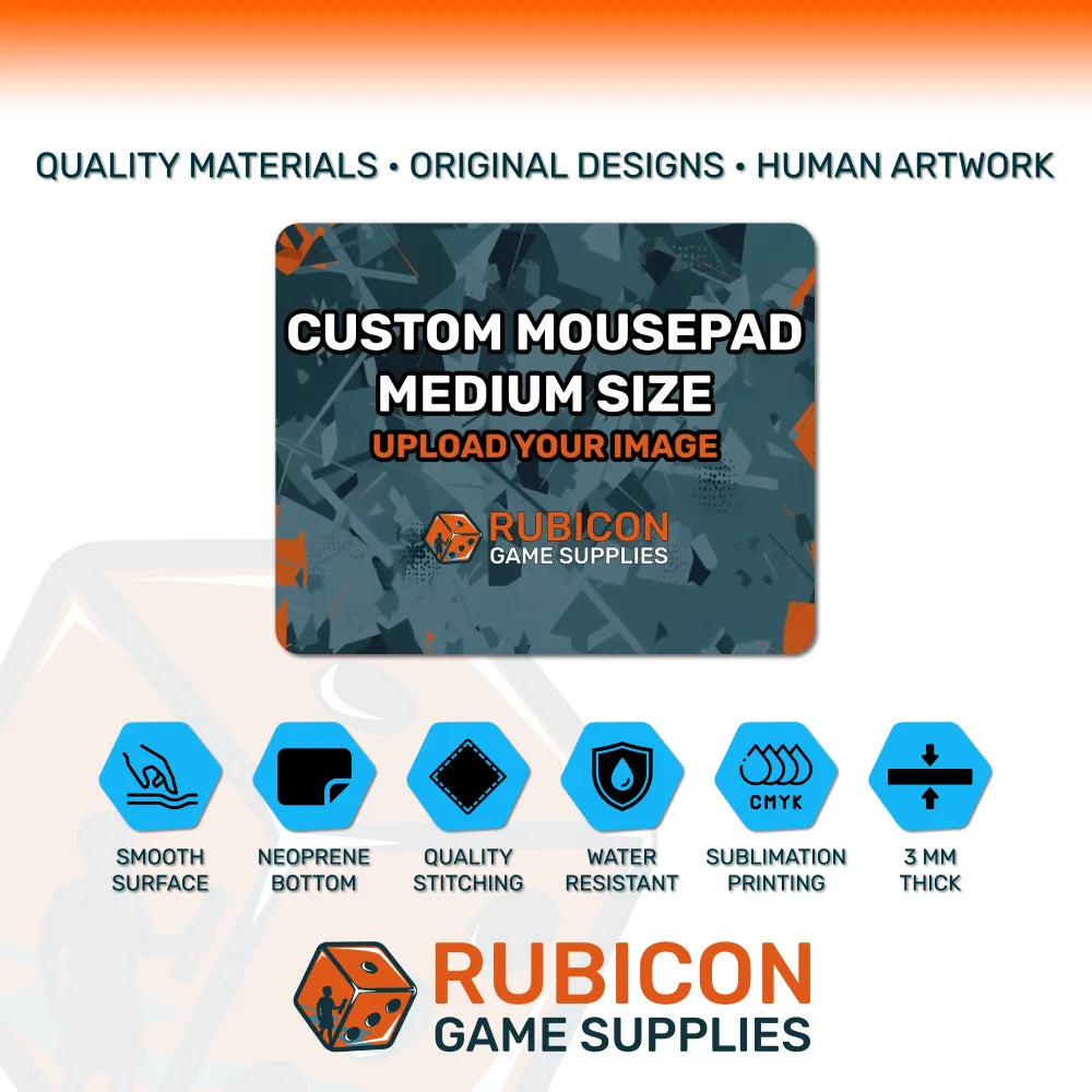 Custom Medium Mousepad 12" x 10"