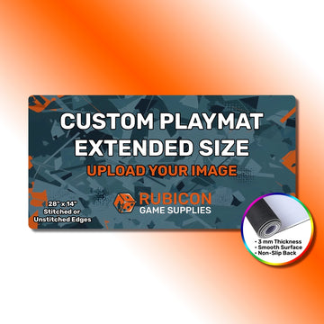 Custom printed TCG playmat 28" x 14" extended size