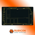 Cyberpunk TCG - 24’’ x 14’’ / Black Stitched / Cyber Black - Playmat