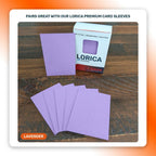 Lorica Premium Card Sleeves in Lavender, 100 pack, standard size, pairs with this playmat