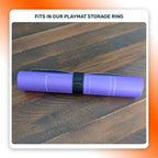 Rolled playmat held by the Rubicon Playmat Storage Ring