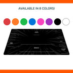 Pokemon TCG Standard Layout playmat available in 8 colors: red, orange, green, blue, pink, purple, black and white