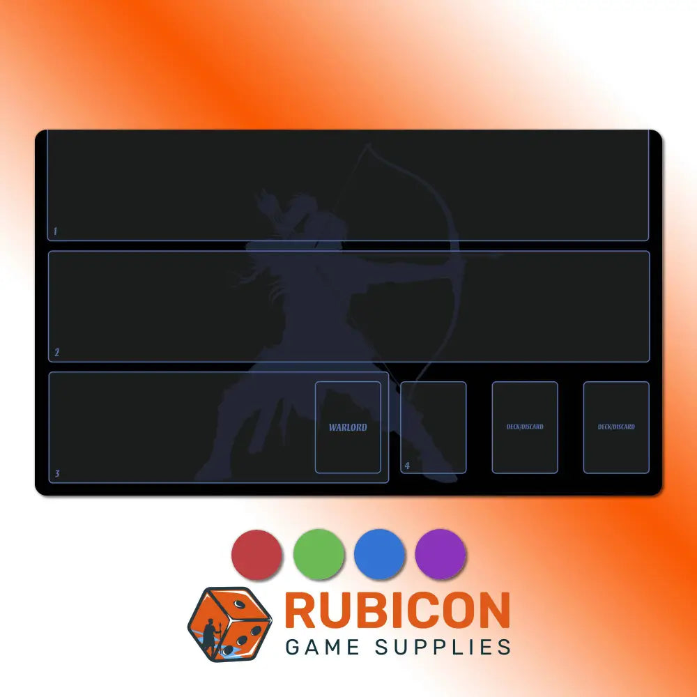 Warlord CCG - Clear / Red - Playmat